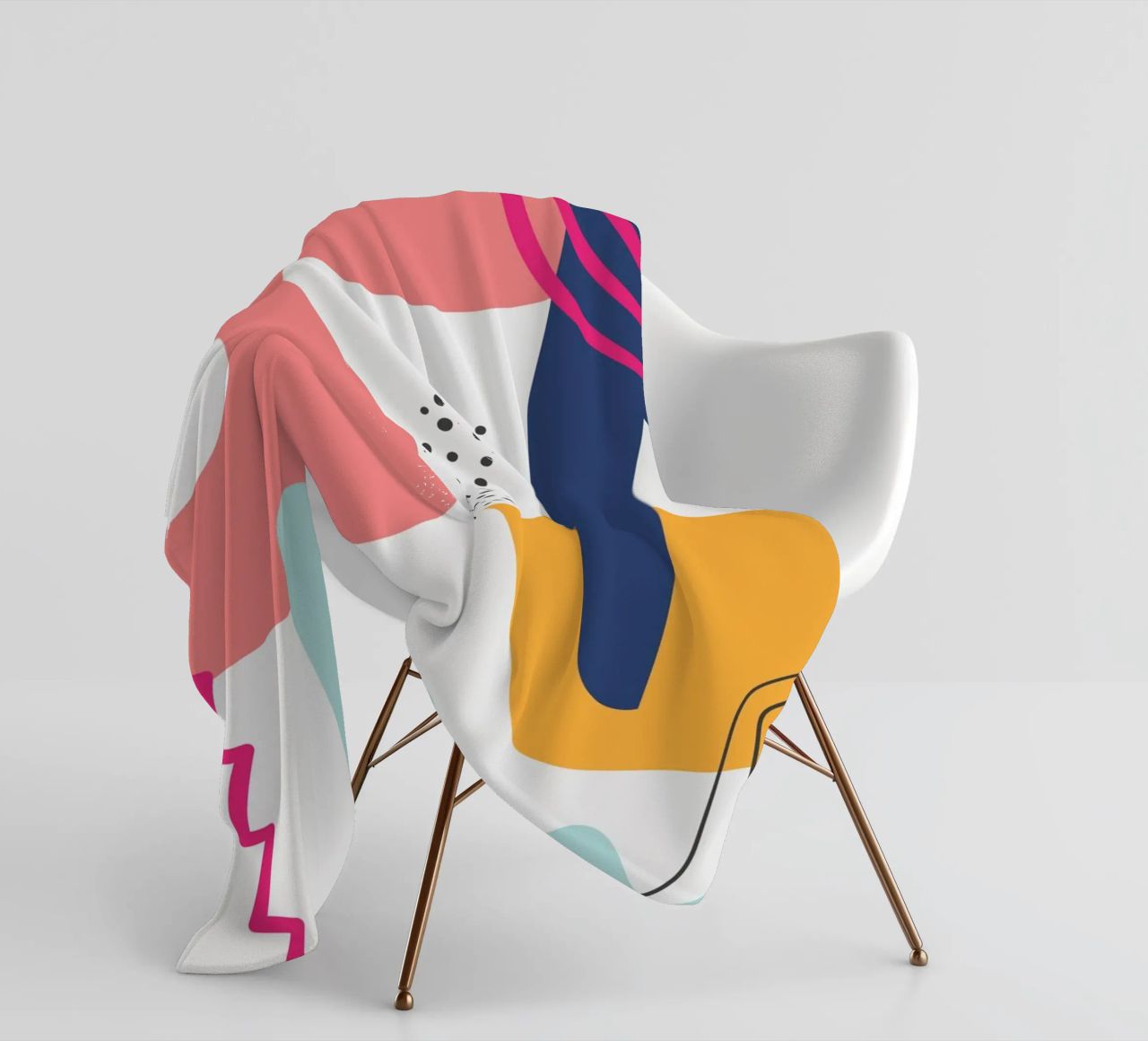 Abstract Modern Colourful Pop Art fleece blanket by Whole©