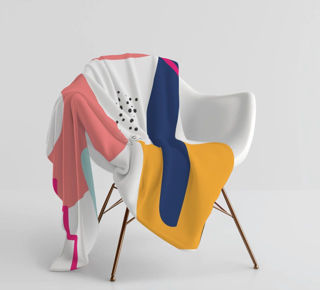 Abstract Modern Colourful Pop Art fleece blanket by Whole©