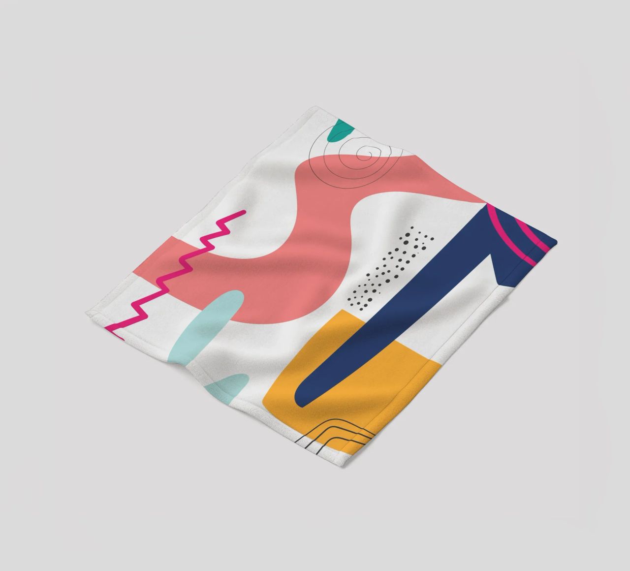 Abstract Modern Colourful Pop Art fleece blanket by Whole©