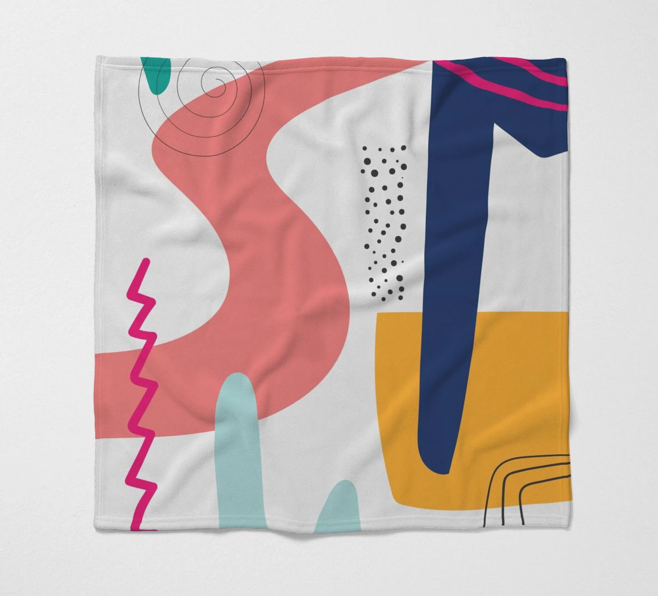 Abstract Modern Colourful Pop Art fleece blanket by Whole©