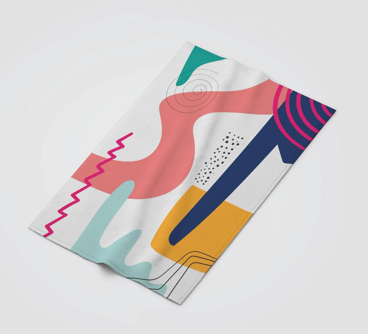Abstract Modern Colourful Pop Art fleece blanket by Whole©