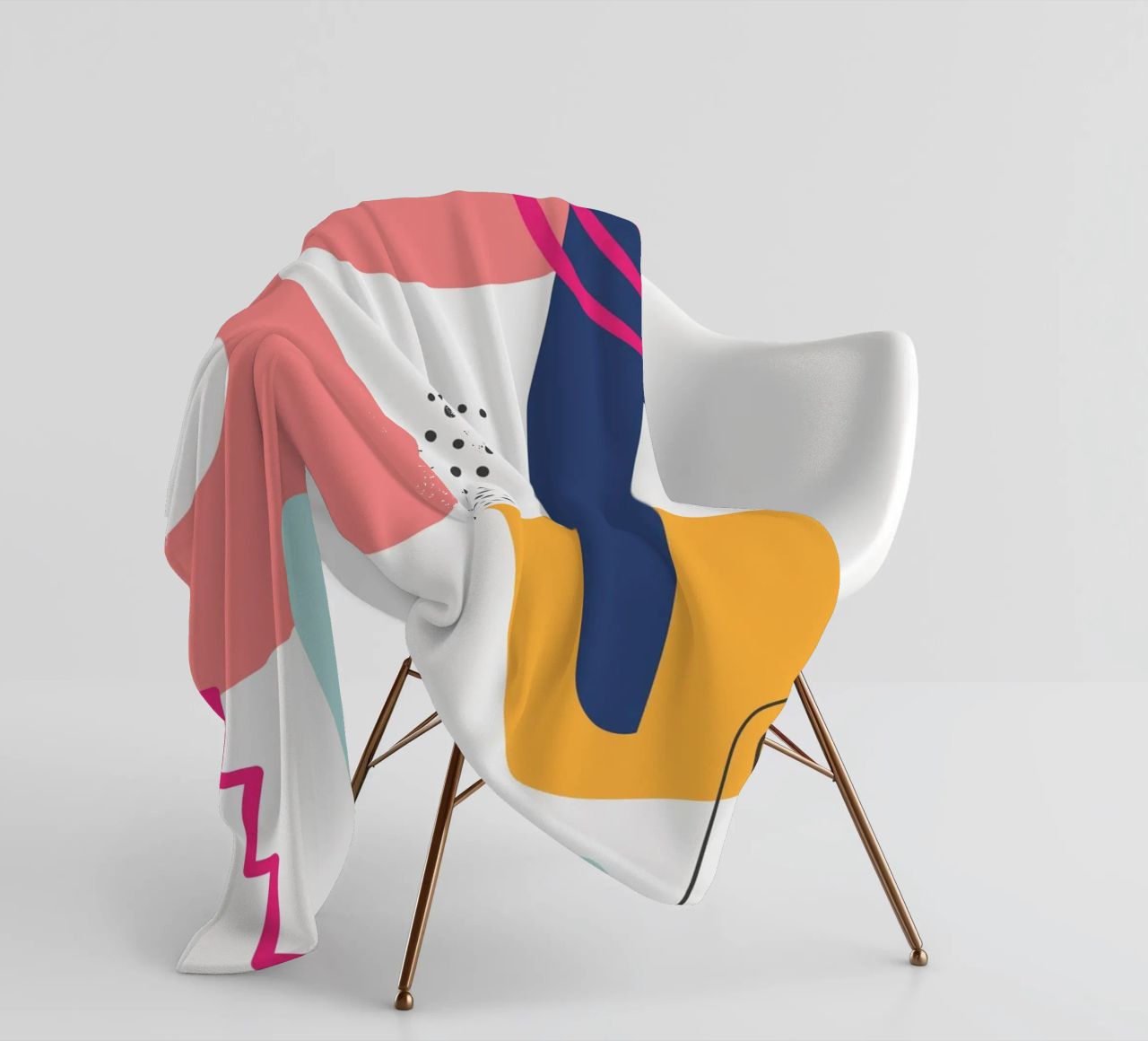 Abstract Modern Colourful Pop Art fleece blanket by Whole©
