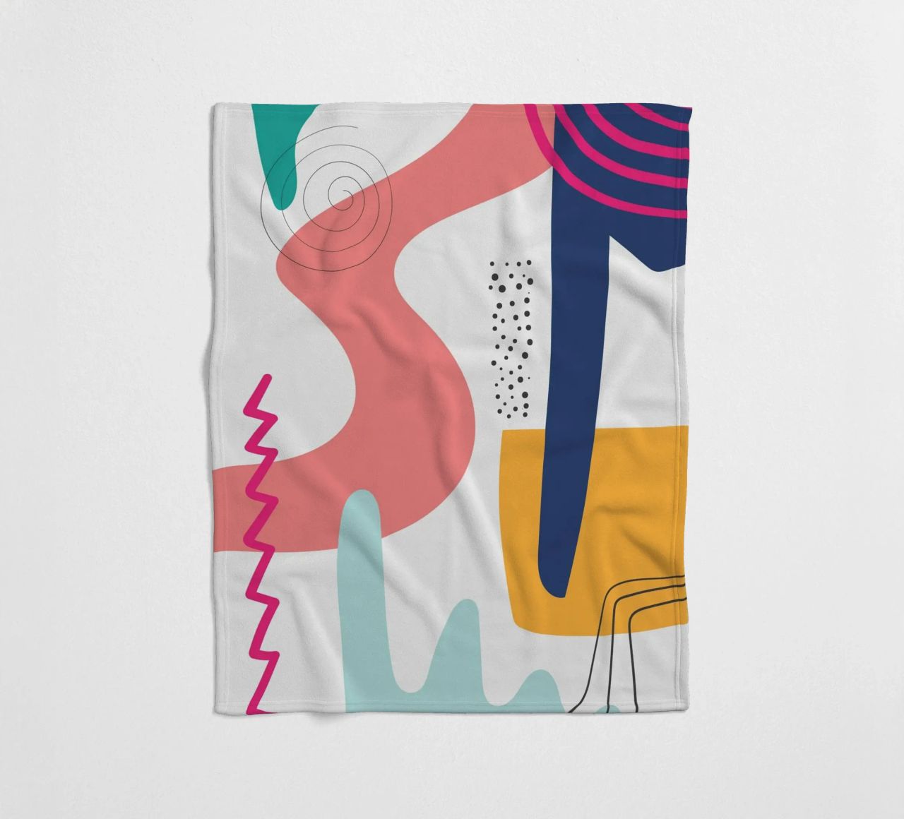 Abstract Modern Colourful Pop Art fleece blanket by Whole©