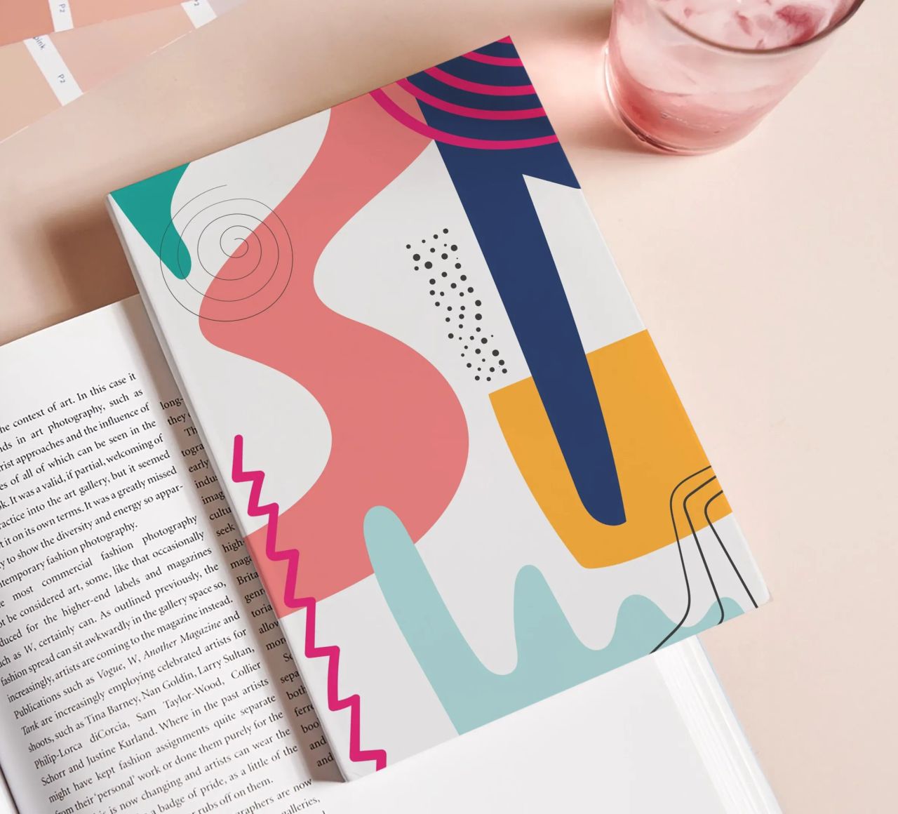 Abstract Modern Colourful Pop Art notebook by Whole©