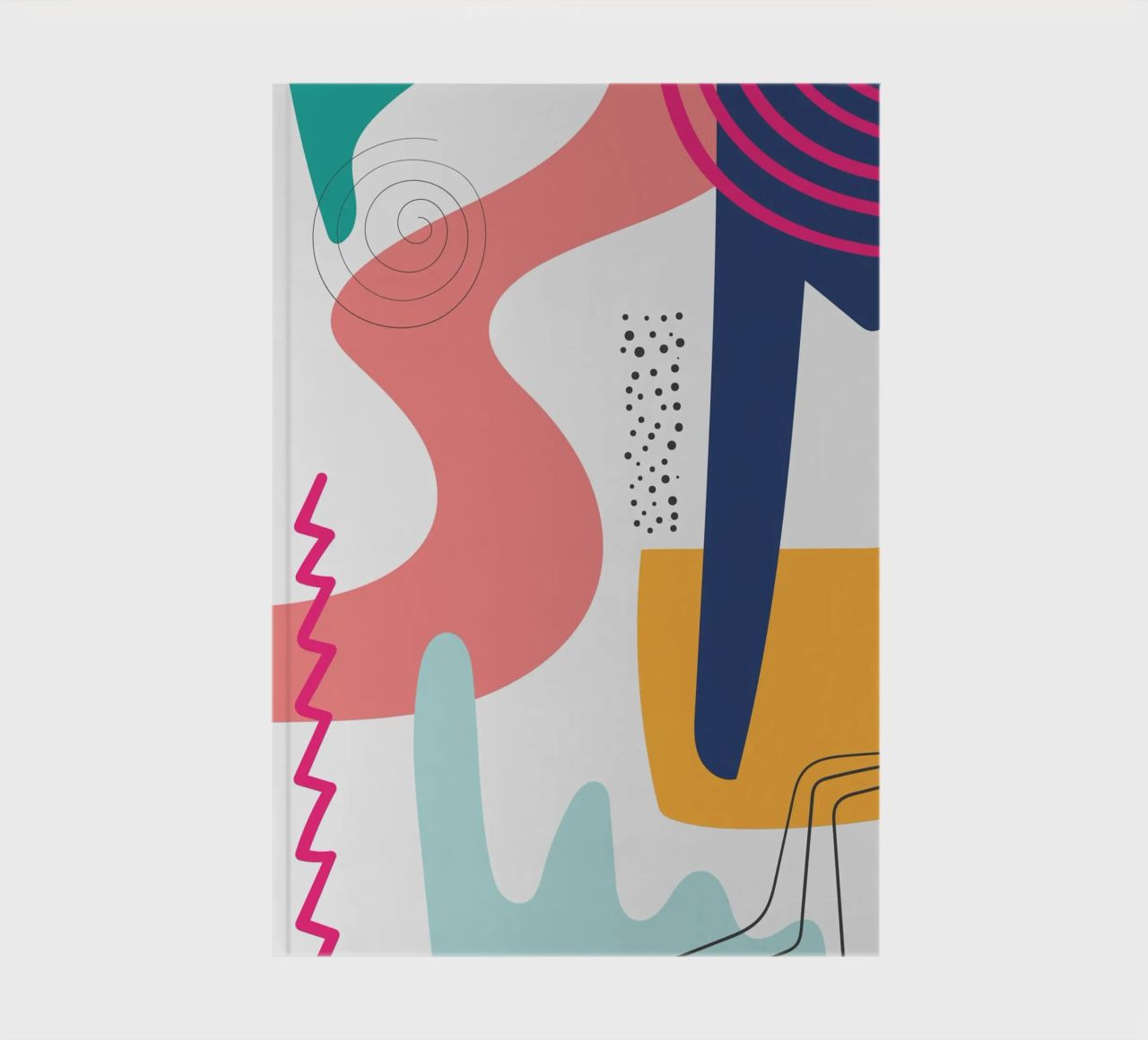Abstract Modern Colourful Pop Art notebook by Whole©