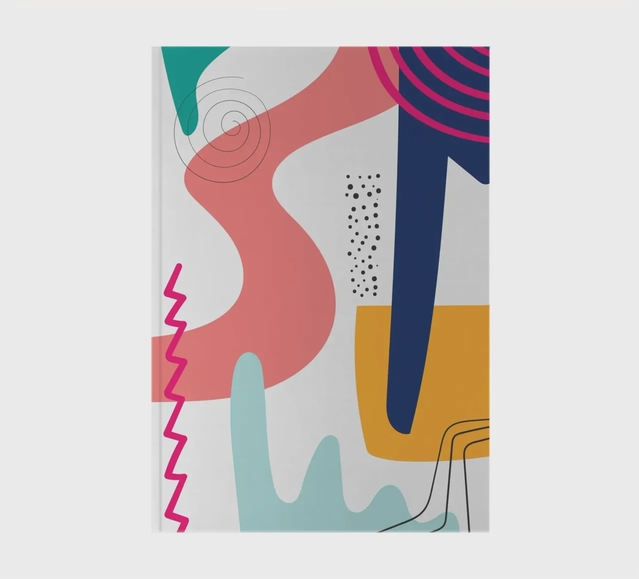 Abstrait Moderne Coloré Pop-Art carnet de notes de Whole©