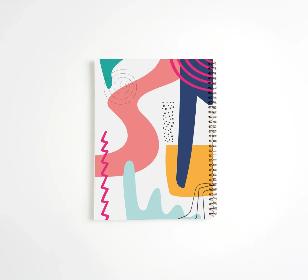 Abstracto Moderno Colorido Pop Art cuaderno de espiral de Whole©