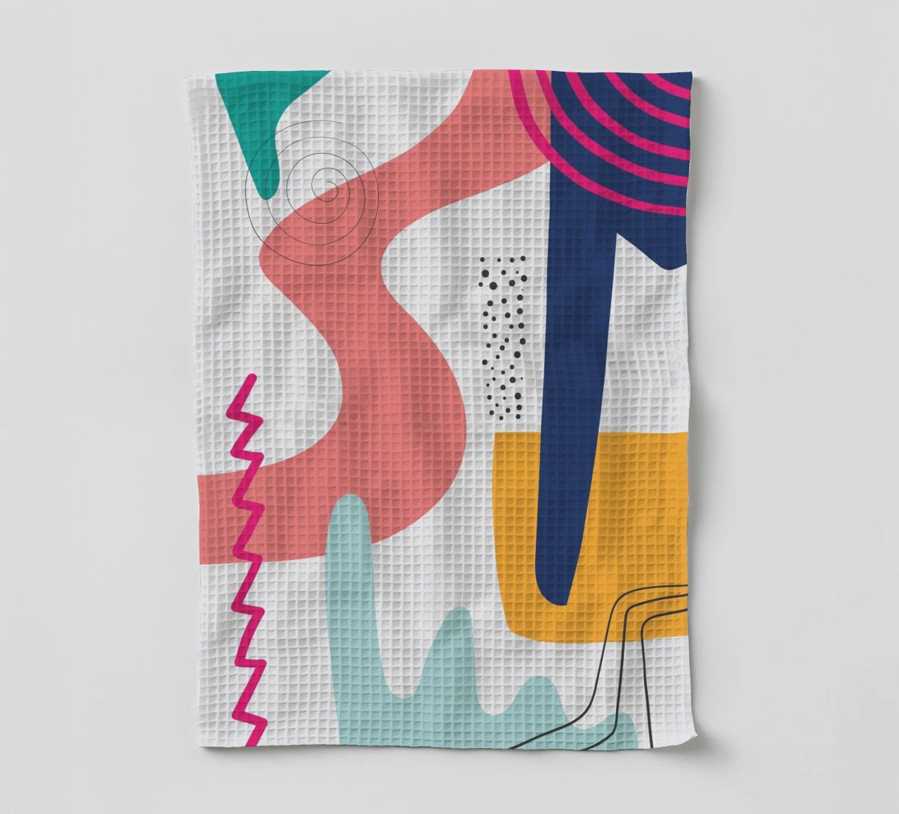 Abstract Modern Colourful Pop Art tea towel by Whole©