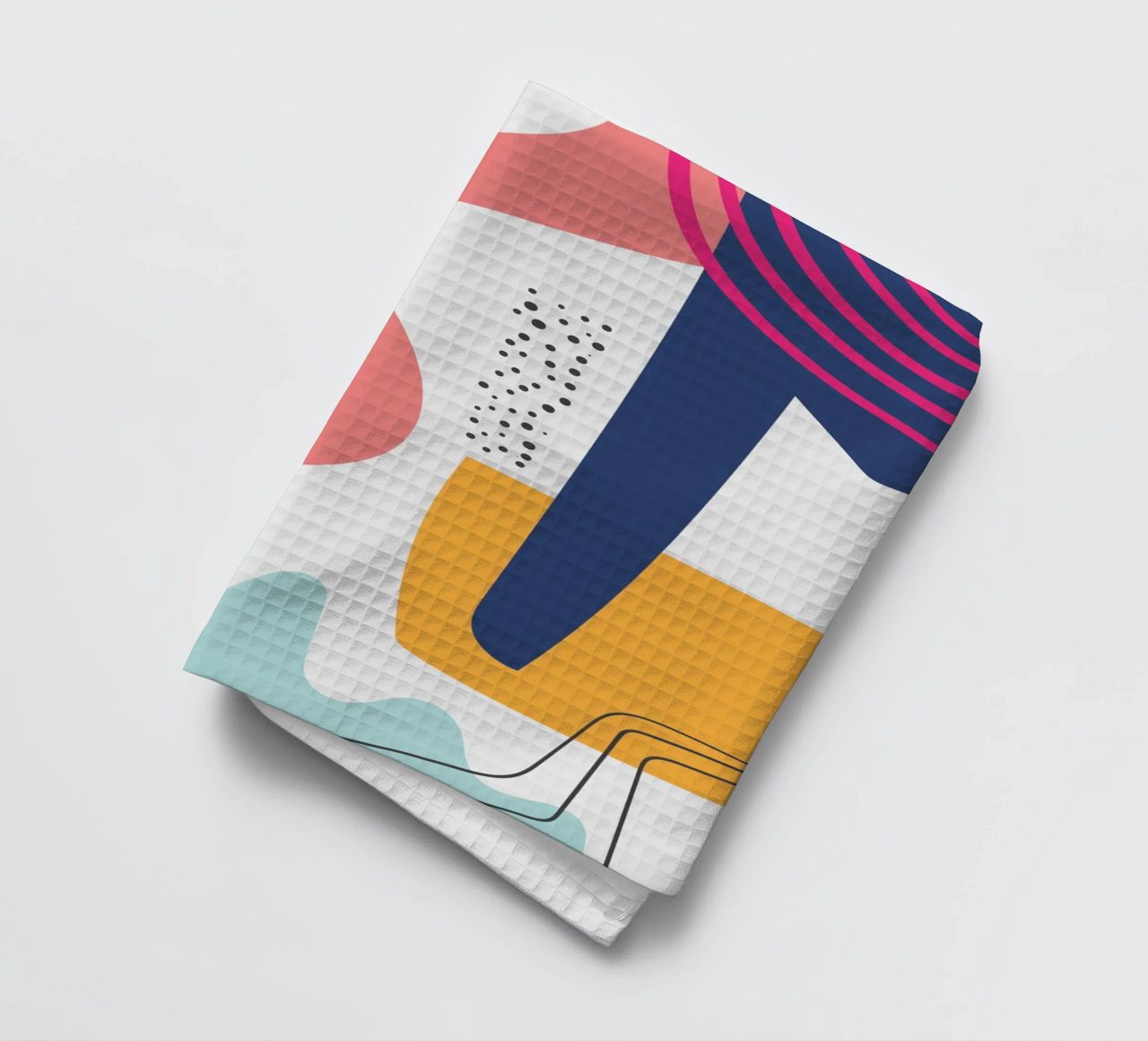 Abstract Modern Colourful Pop Art tea towel by Whole©