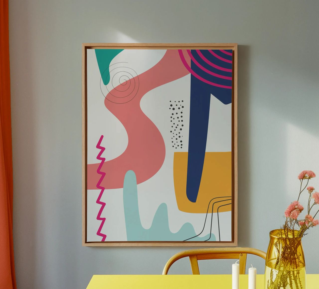 Abstract Modern Colourful Pop Art canvas by Whole©