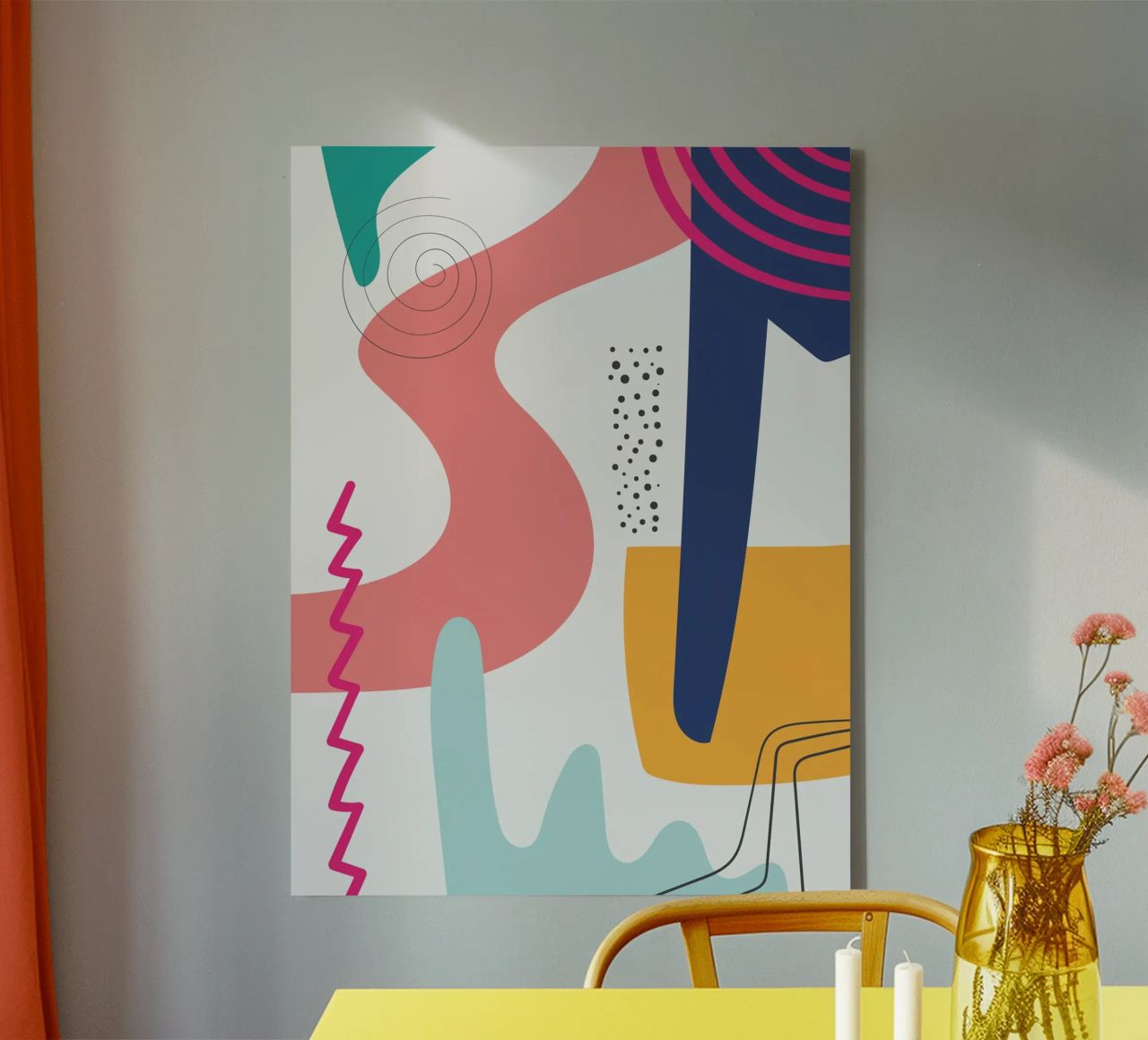 Abstract Modern Colourful Pop Art canvas by Whole©