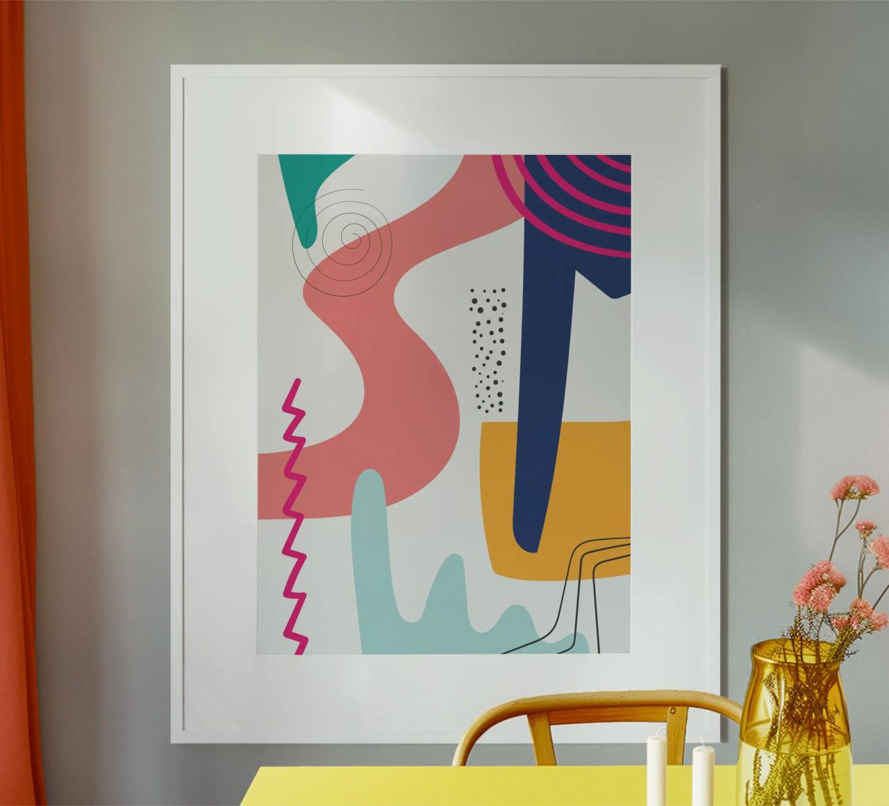 Abstract Modern Colourful Pop Art poster by Whole©