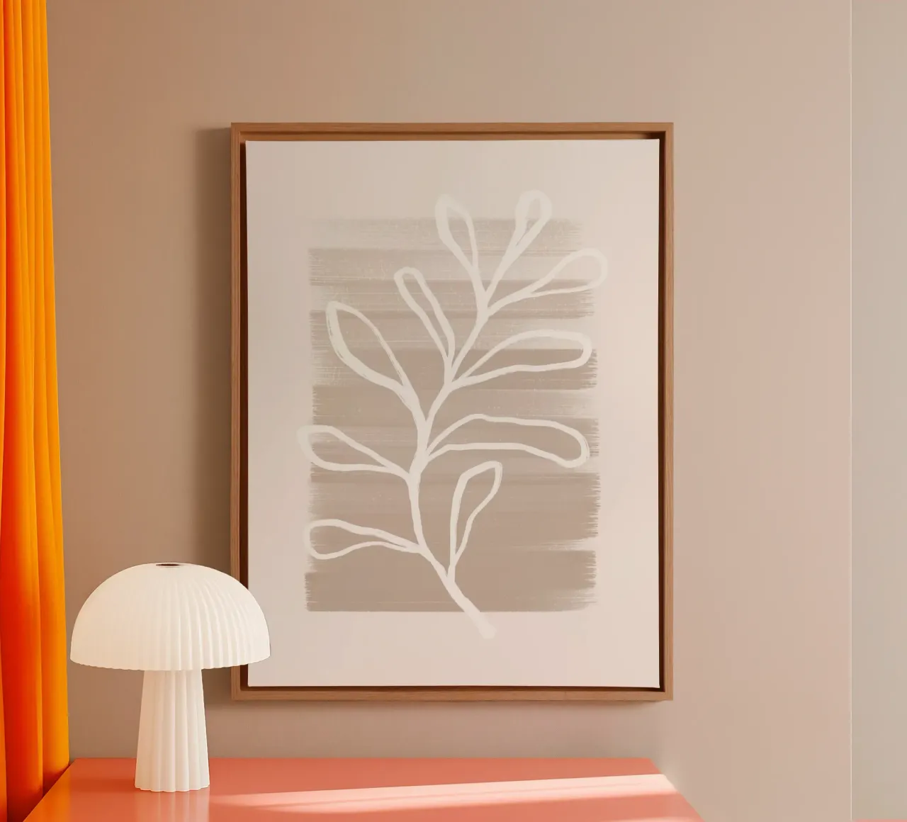 Vie Simple No 45 canvas with Floater frame by treechild