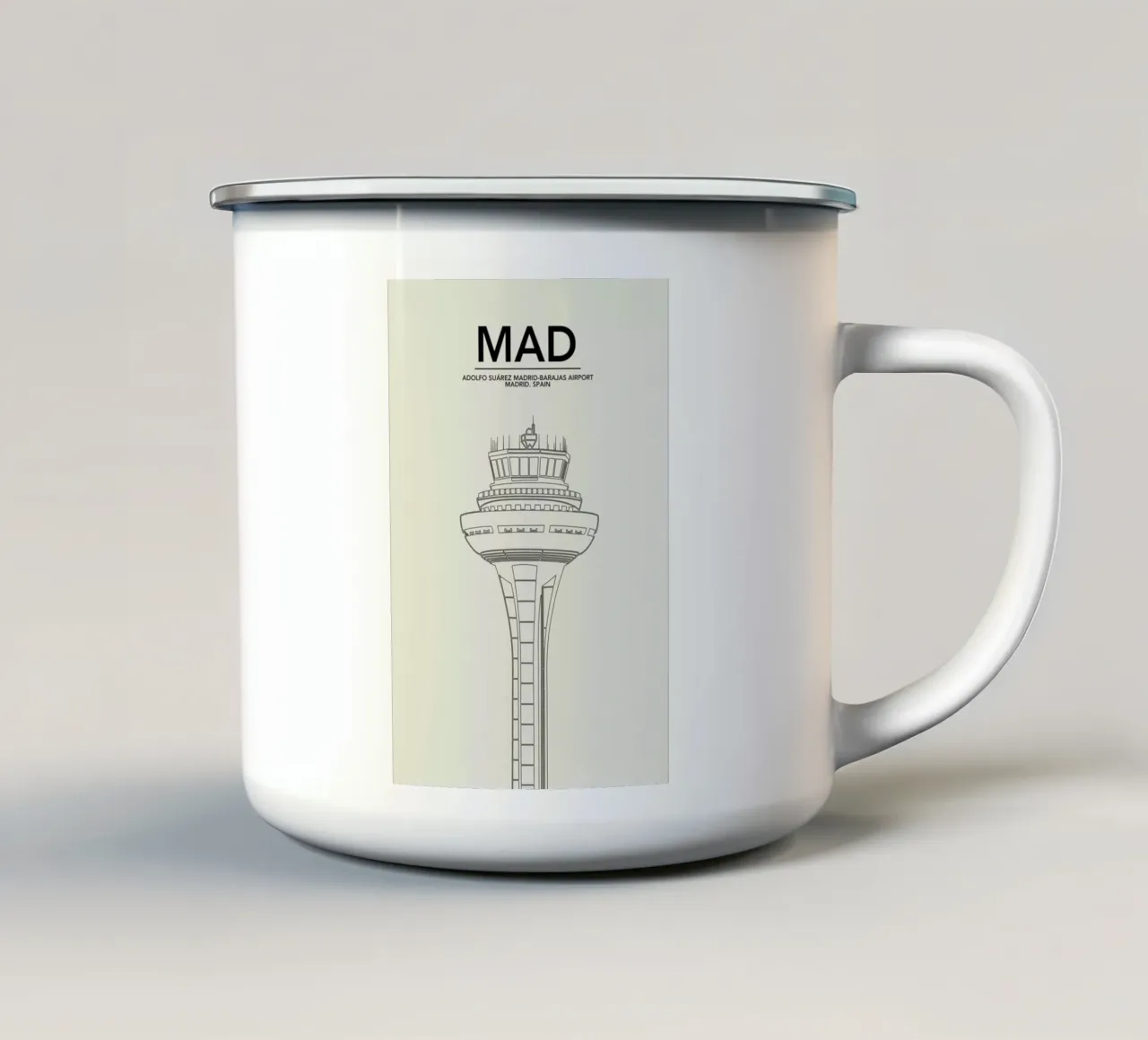 MAD Madrid Tower tazza in smalto da 08left