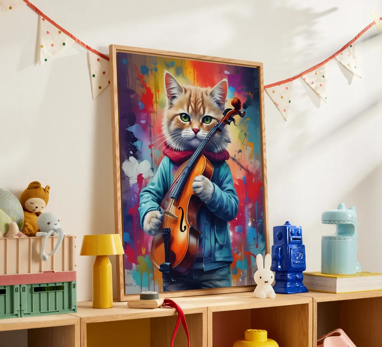 Gatto e violino plexiglass da MakArena