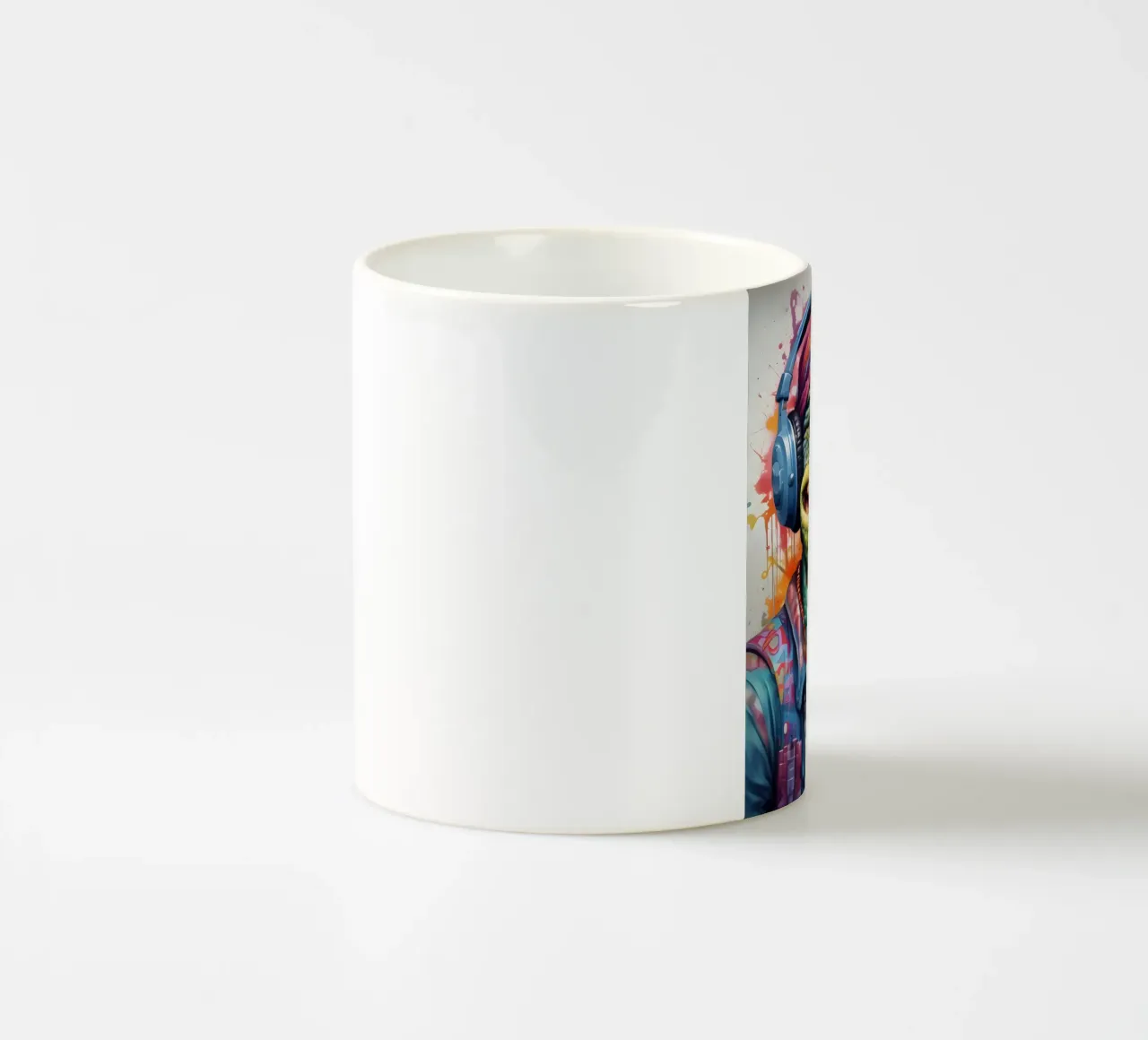 Alligatore in cuffia musica tazza in ceramica da MakArena