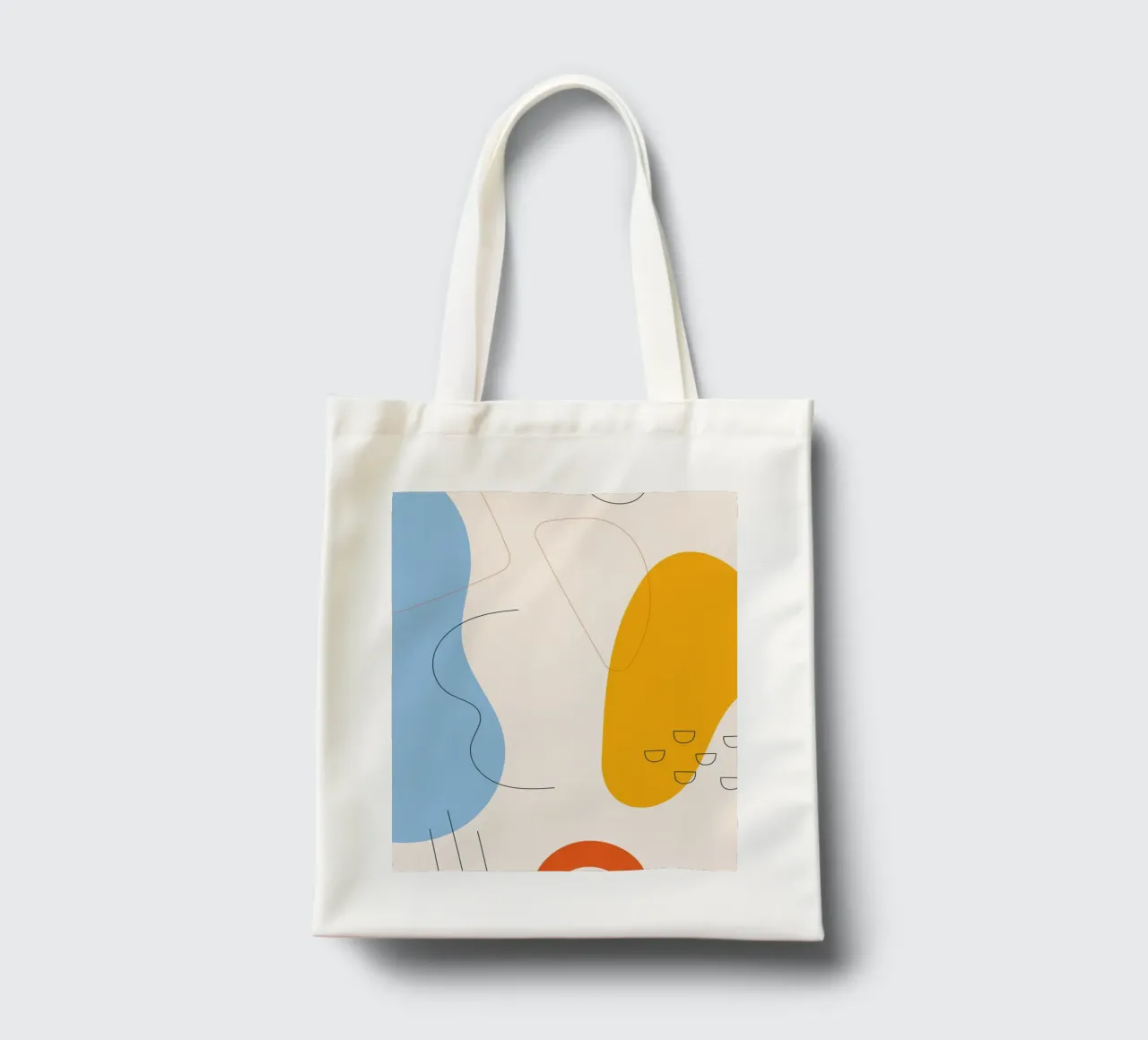 Abstract shapes Modern Minimalist tote bag by Whole©