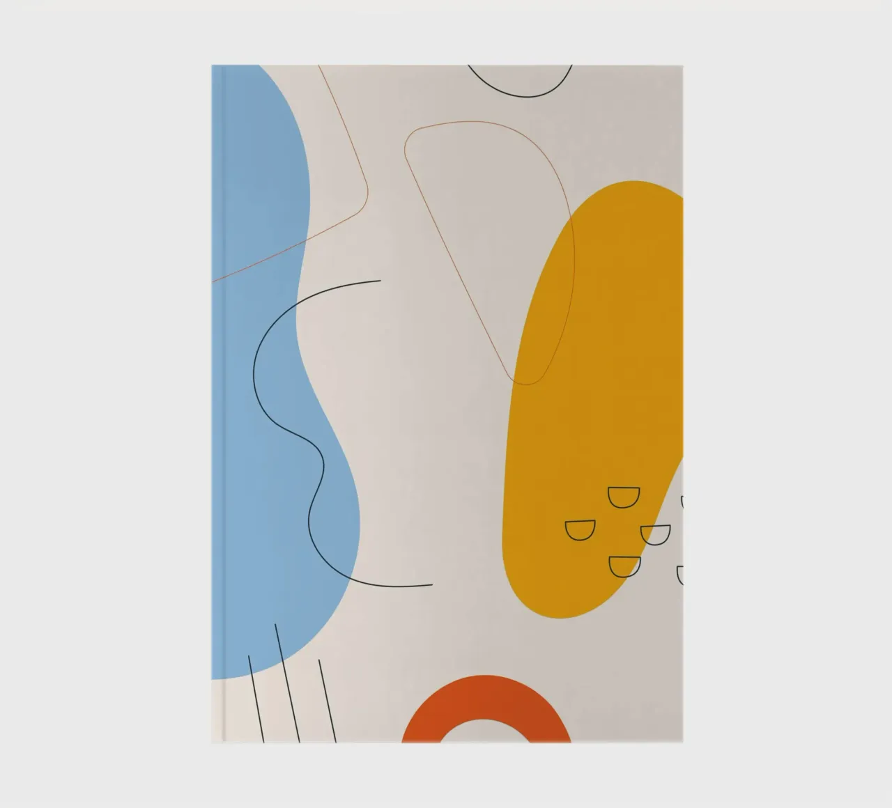Abstract shapes Modern Minimalist notebook by Whole©