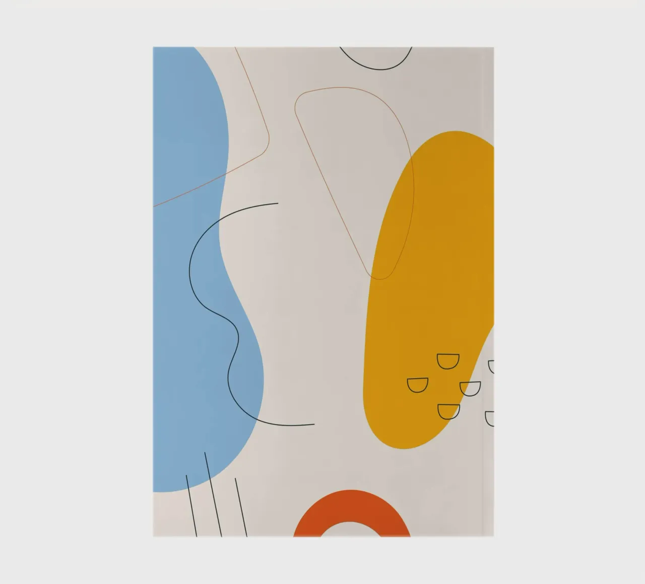 Abstract shapes Modern Minimalist notebook by Whole©