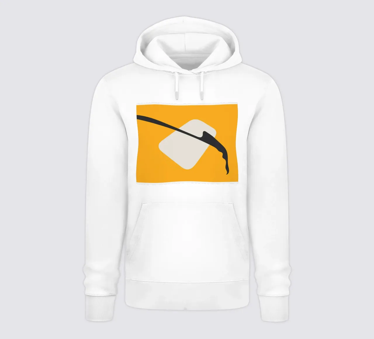 Design moderno e minimalista giallo nero felpa con cappuccio da Whole©