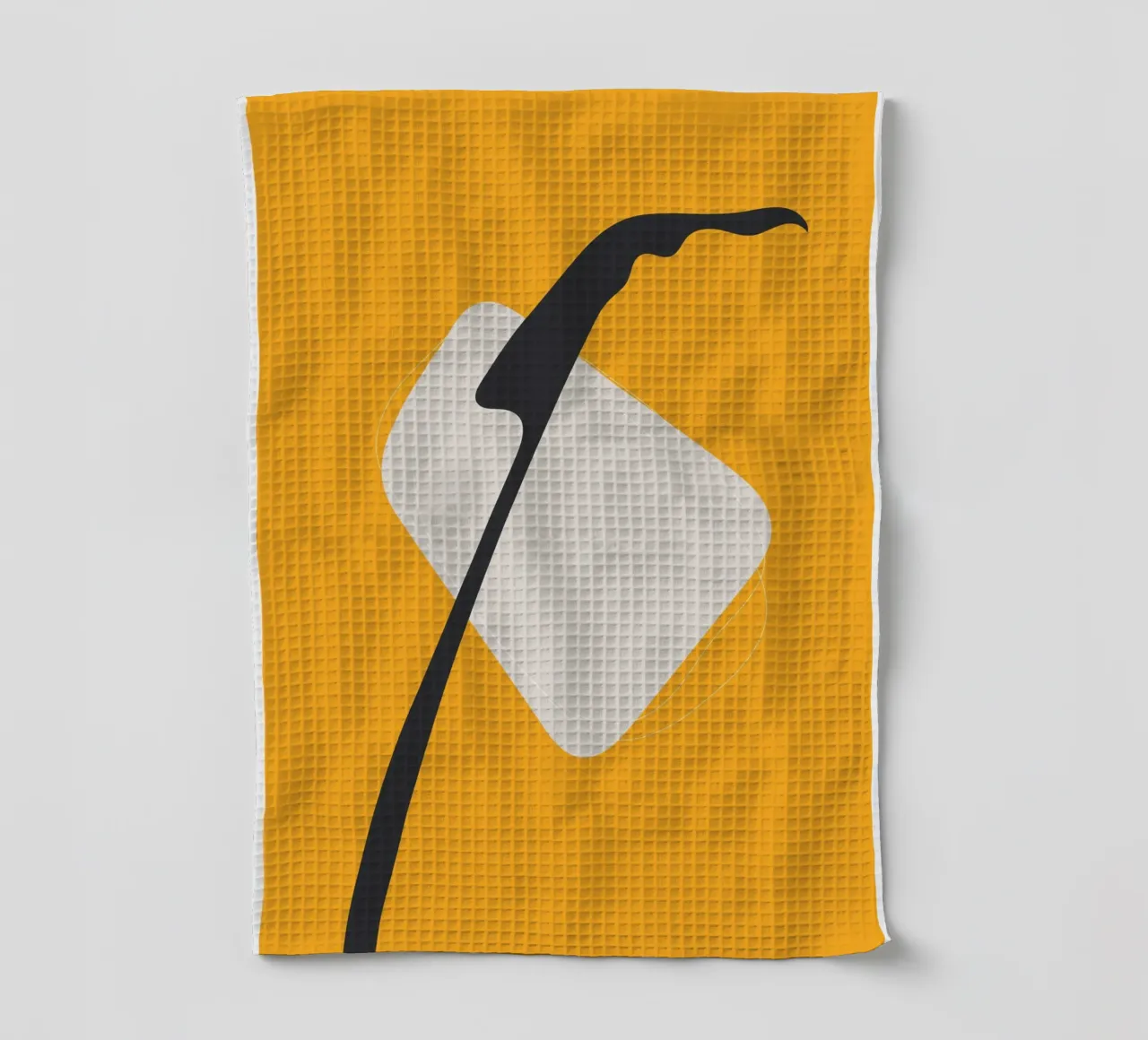 Design minimaliste moderne Jaune Noir torchon de Whole©