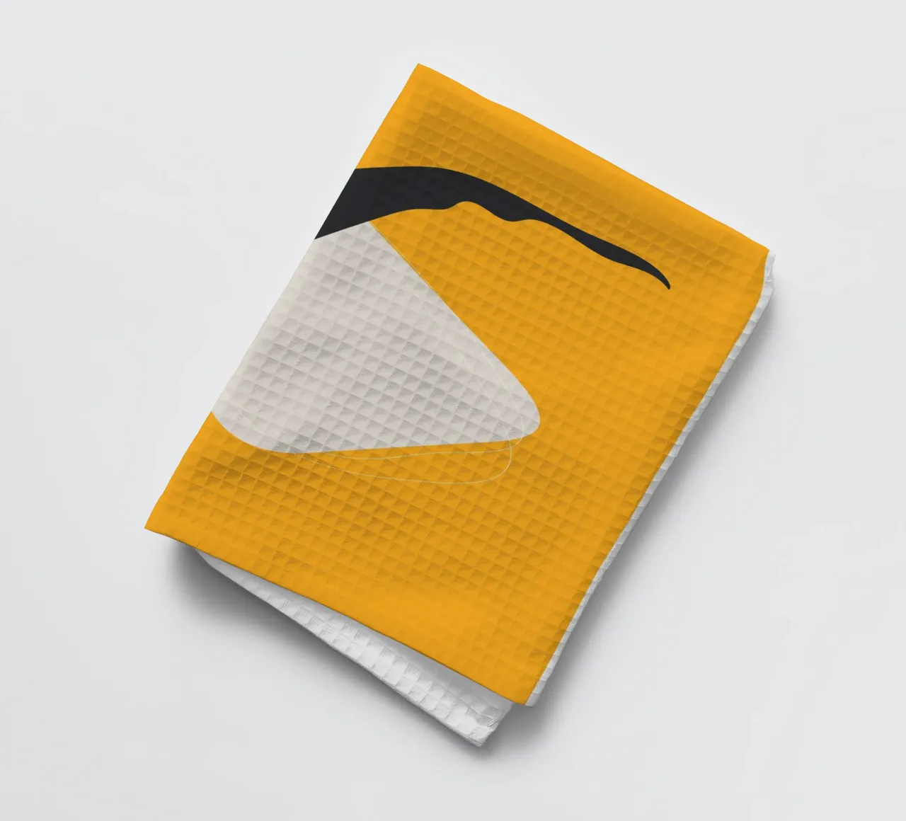 Design minimaliste moderne Jaune Noir torchon de Whole©