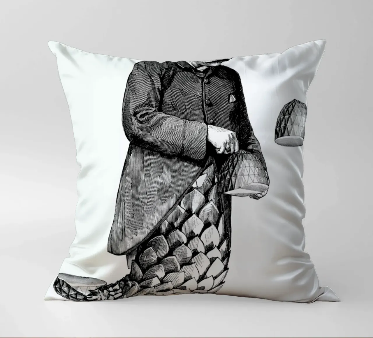 Coat Tails cuscino da The Gently Unfurling Sneak