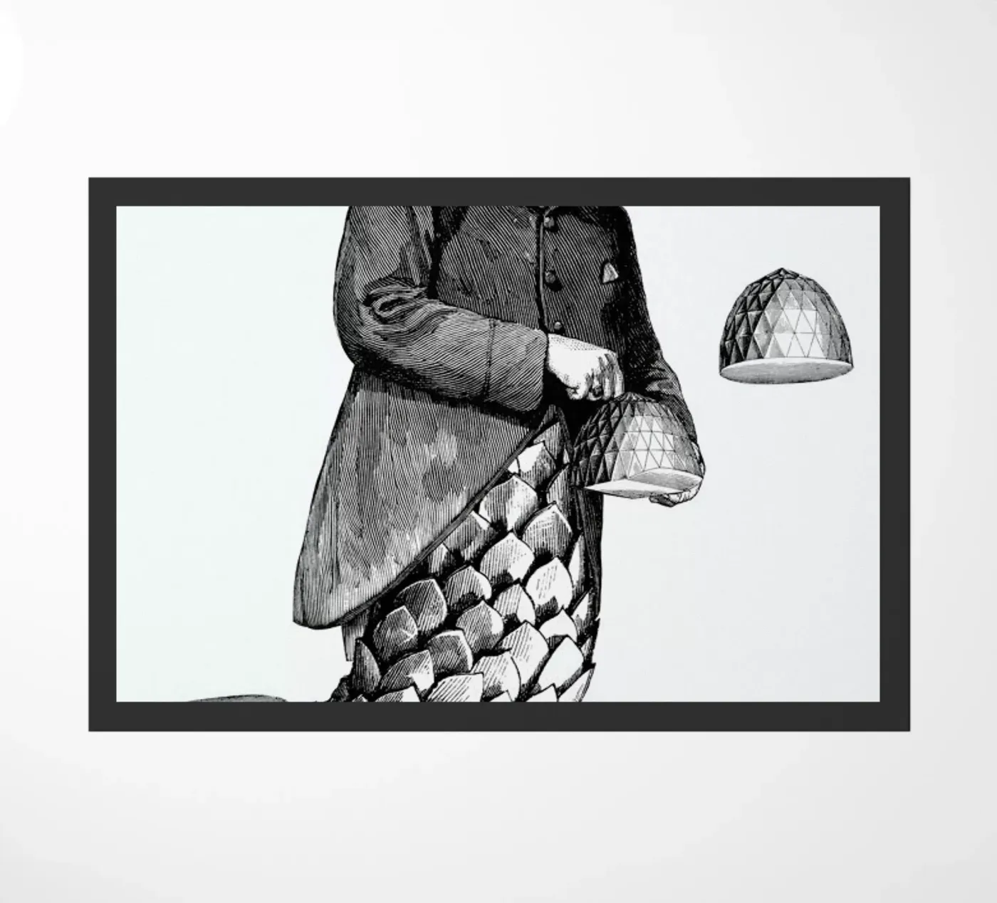 Coat Tails doormat by The Gently Unfurling Sneak