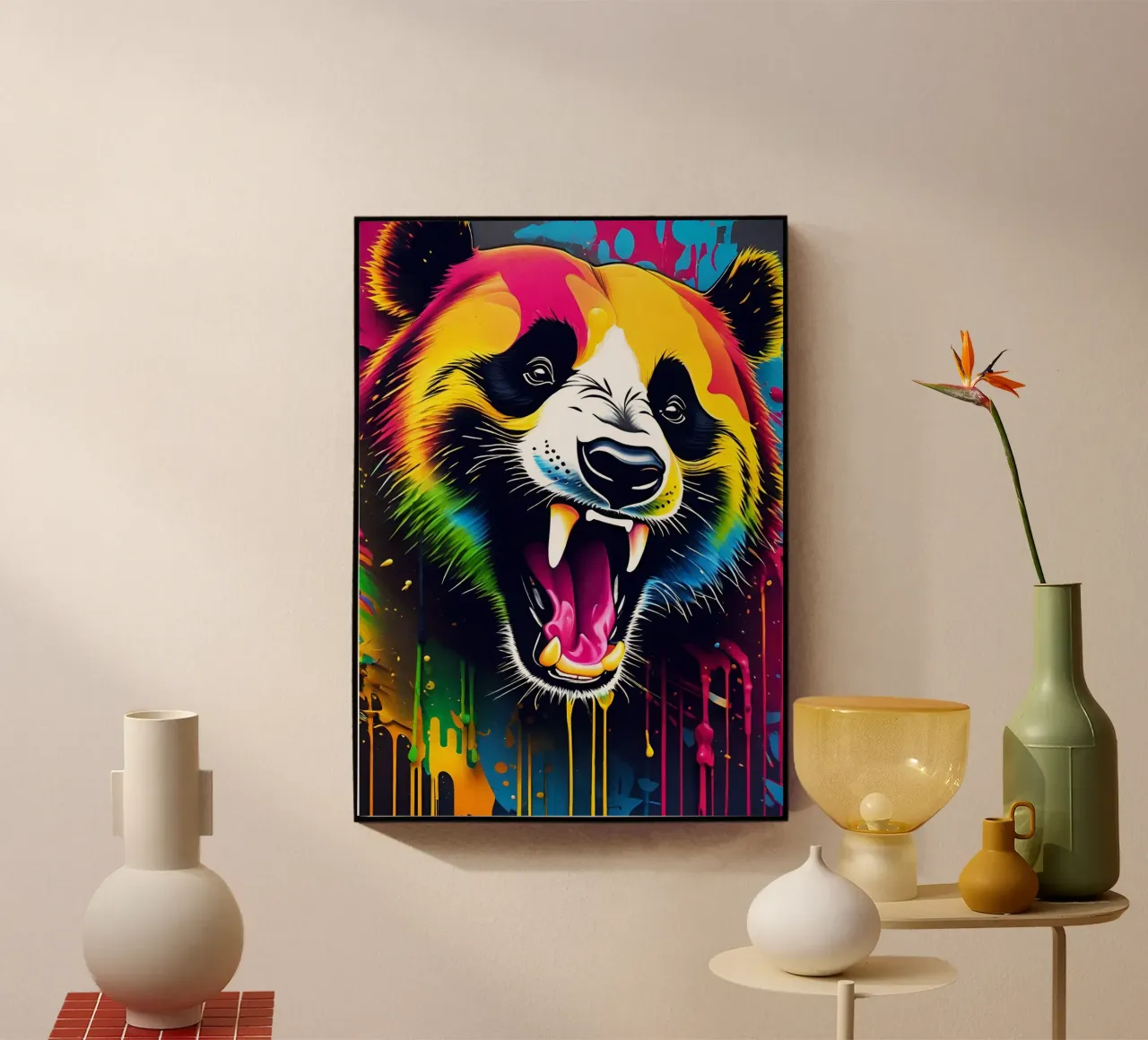 Panda, graffiti plexiglass da MakArena