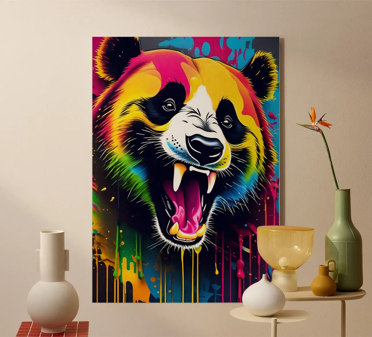 Panda, graffiti plexiglass da MakArena