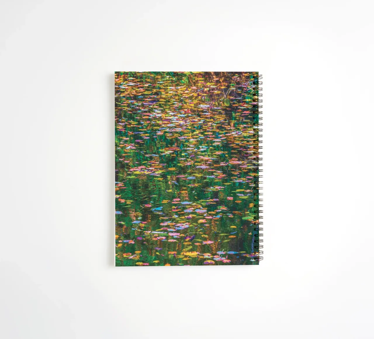 Floating Leaves spiral notebook by Dave Hare Photography