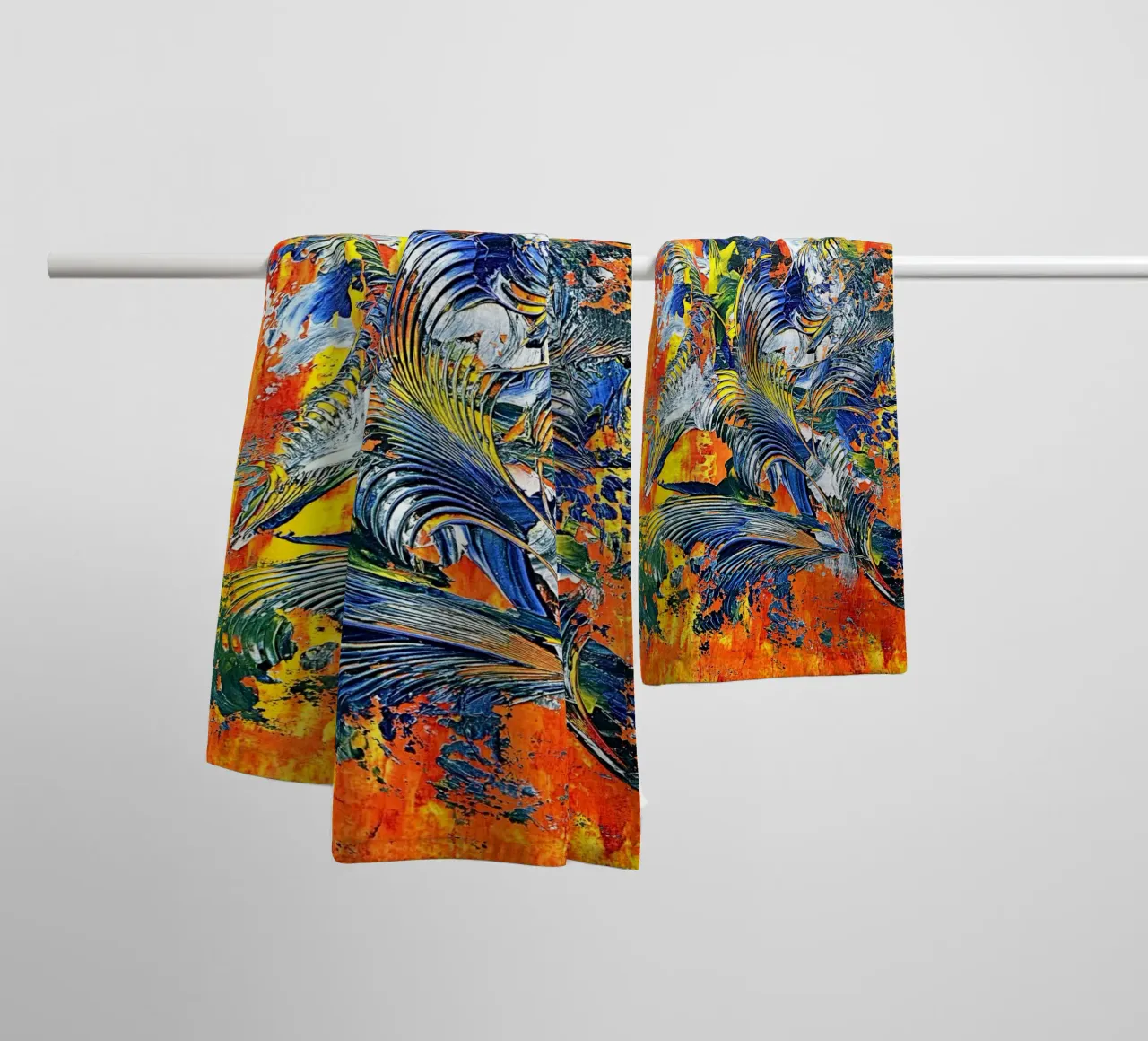 IDEAL GIFT 100 towel by Thierry Vobmann Abstract painting