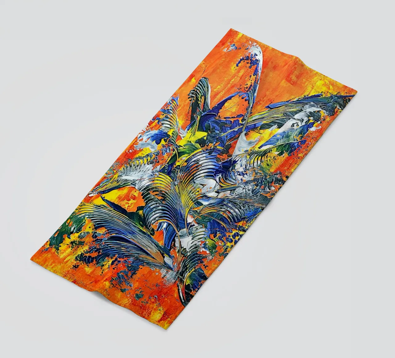 IDEAL GIFT 100 beach towel by Thierry Vobmann Abstract painting