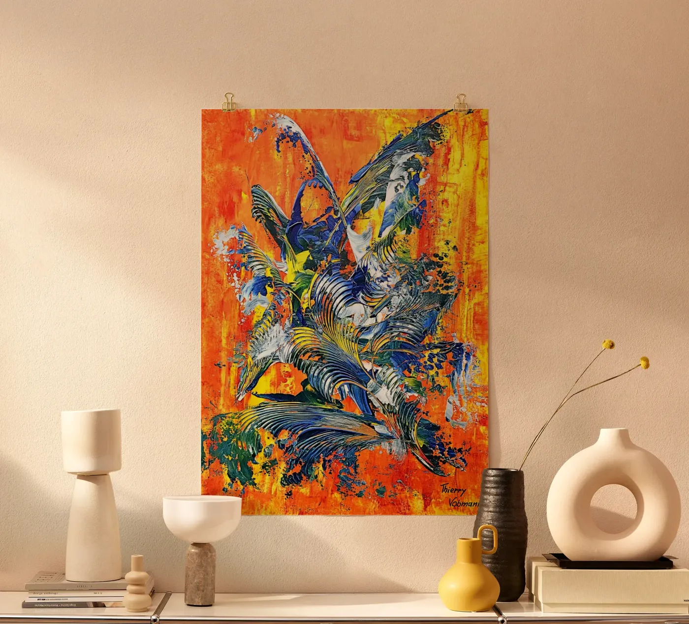 IDEAL GIFT 100 poster da Thierry Vobmann Abstract painting