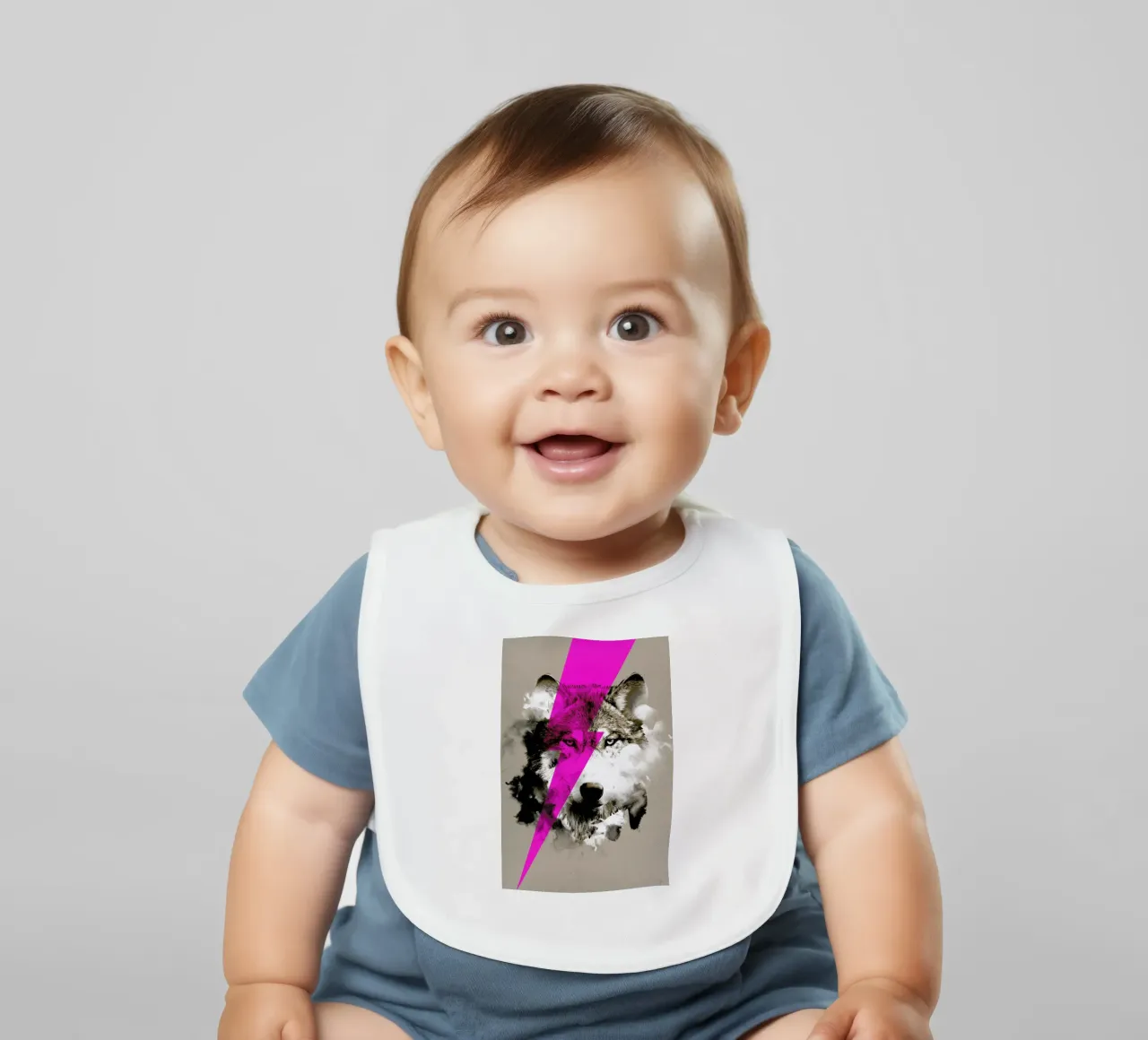 Wolf rocks Babylätzchen von Róbert Farkas