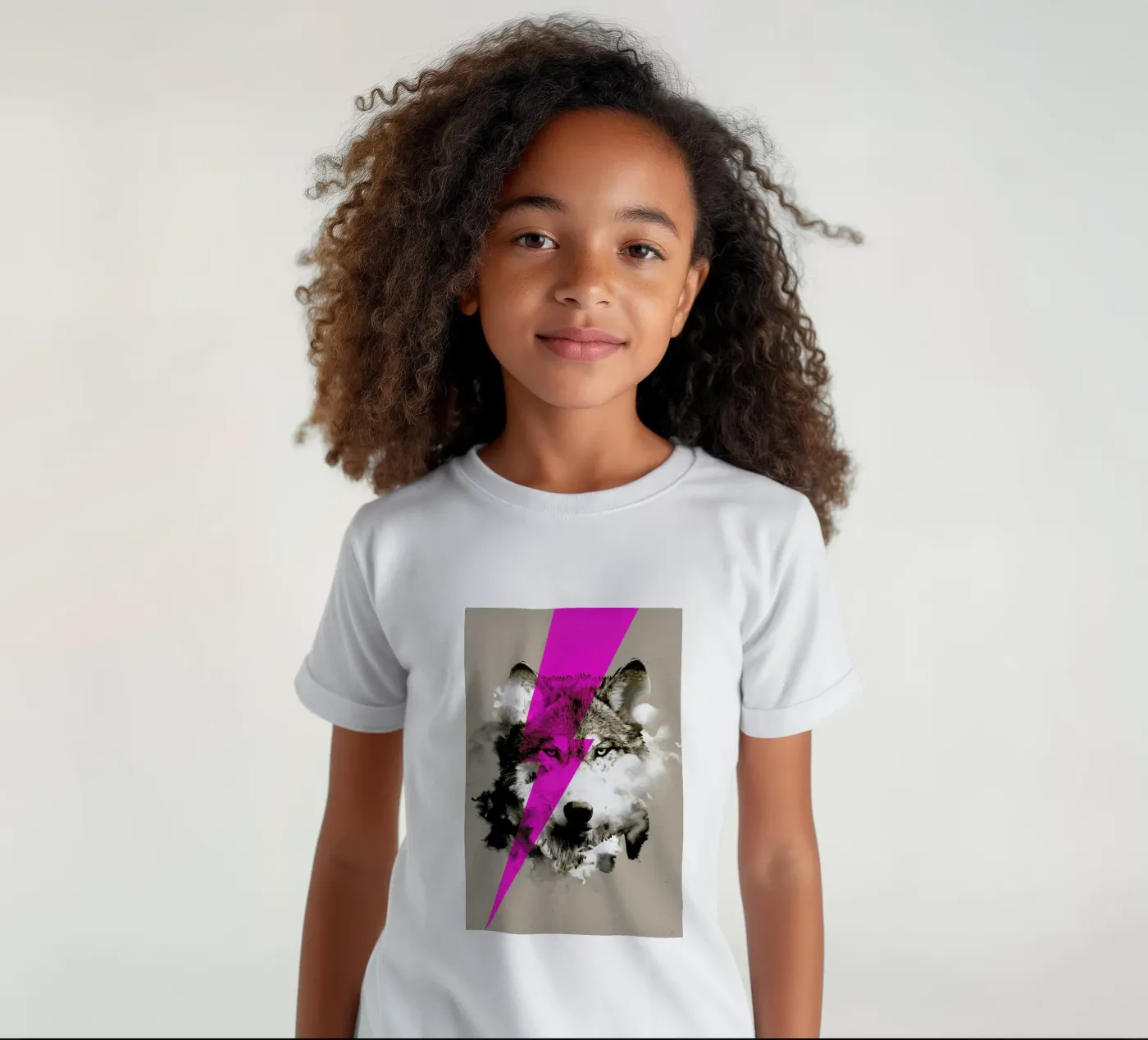 Wolf rocks t-shirt bambini da Róbert Farkas
