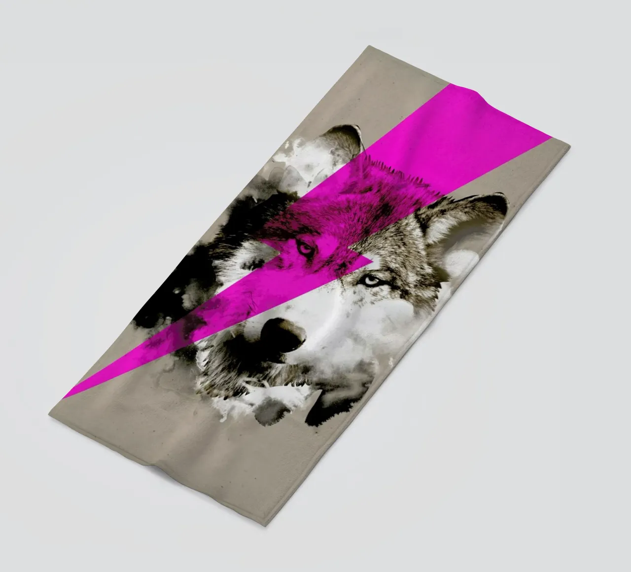 Wolf rocks strandhanddoek van Róbert Farkas