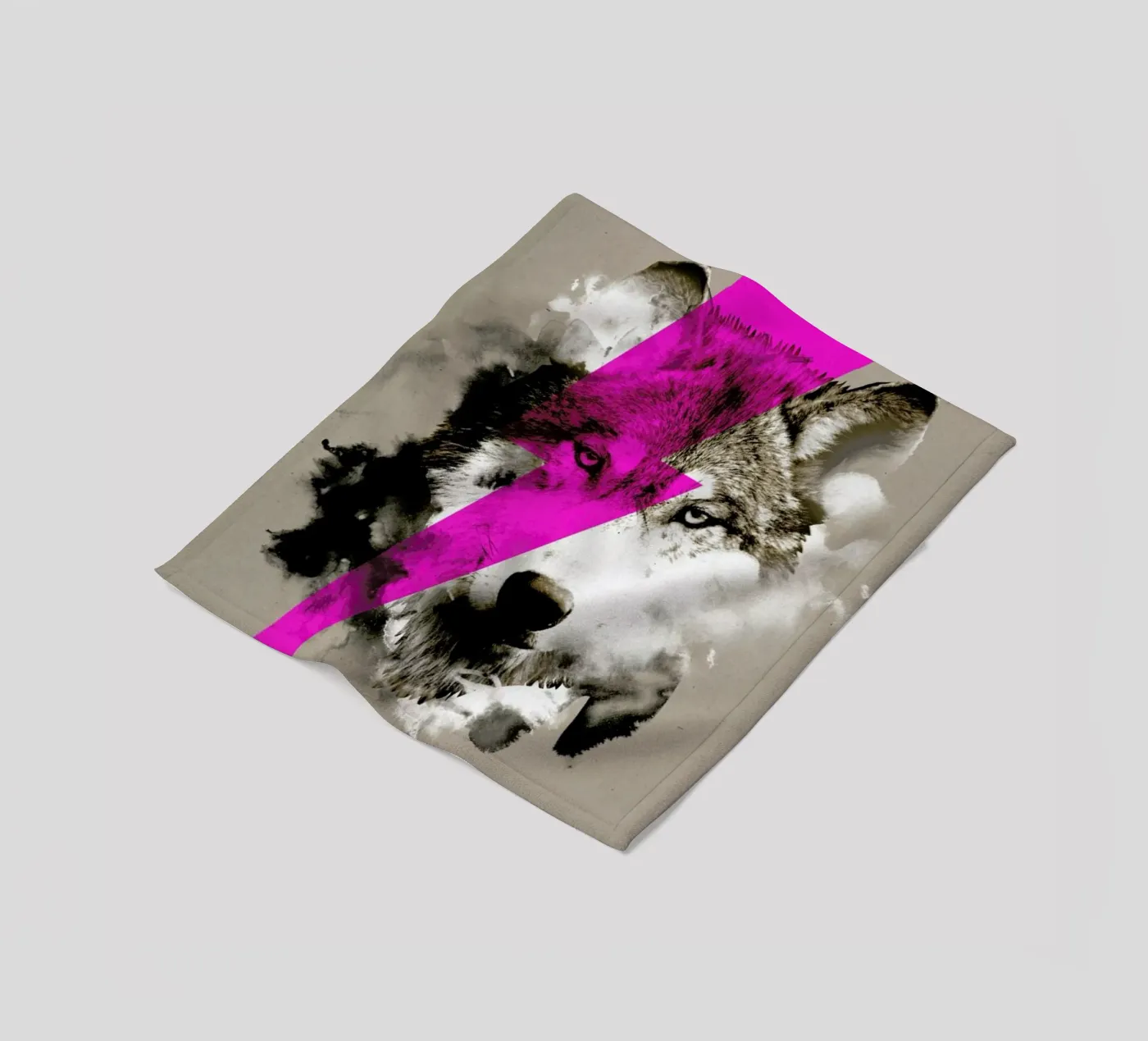 Wolf rocks Fleecedecke von Róbert Farkas