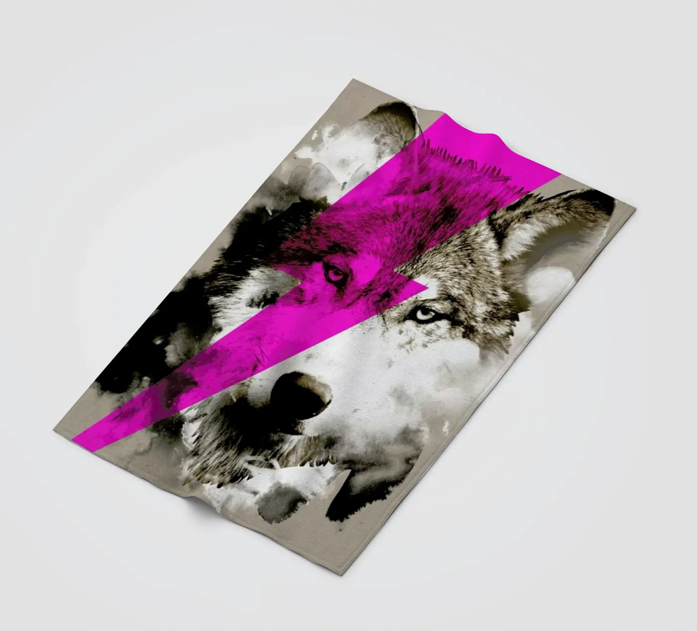 Wolf rocks Fleecedecke von Róbert Farkas