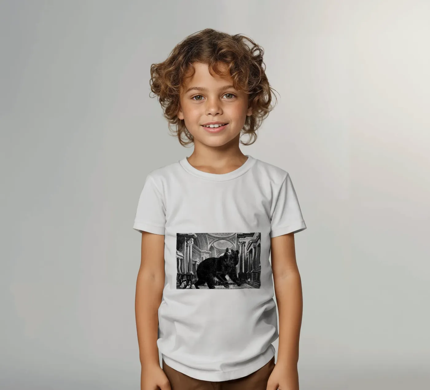 Raymond t-shirt bambini da The Gently Unfurling Sneak