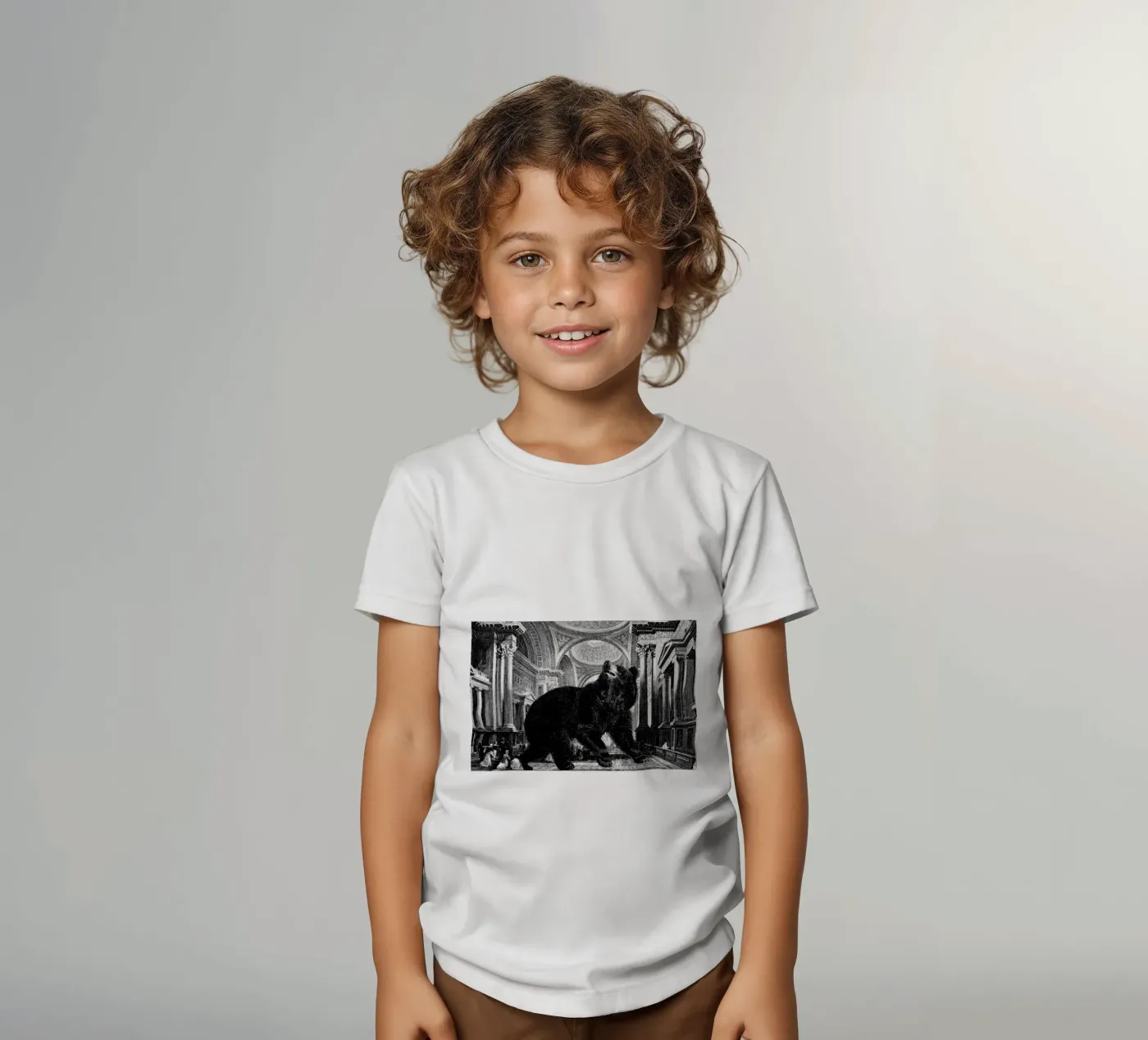 Raymond t-shirt bambini da The Gently Unfurling Sneak