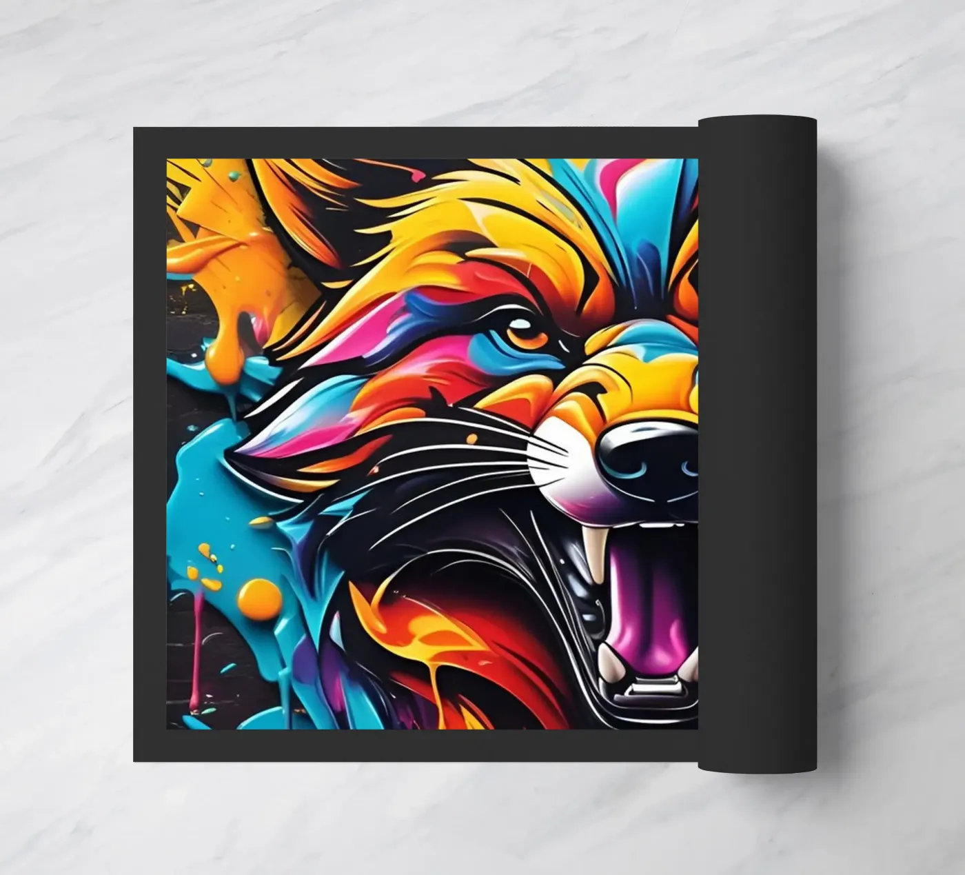 Aggressive fox, graffiti zerbino da MakArena