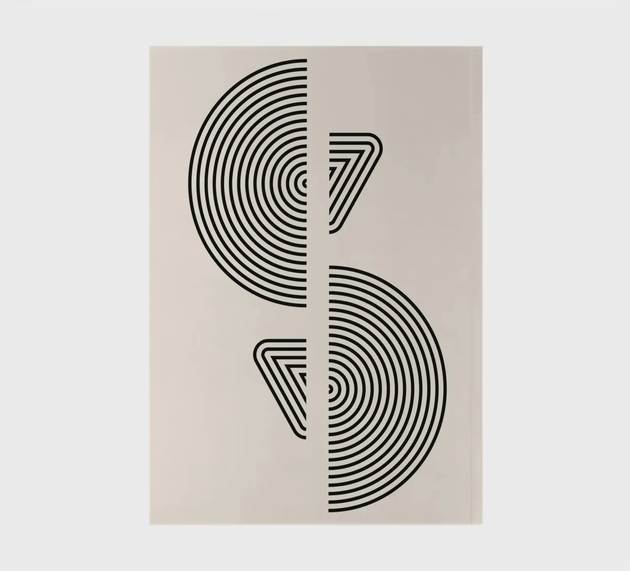 Linee geometriche Moderno minimalista diario da Whole©