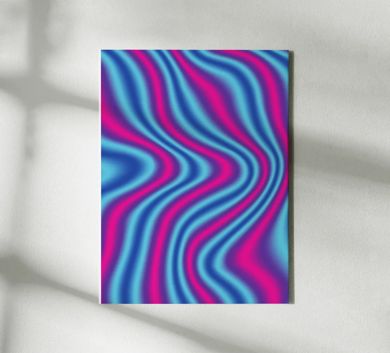 Holographic Effect 02 tela con Cornice a cassetta da tessami