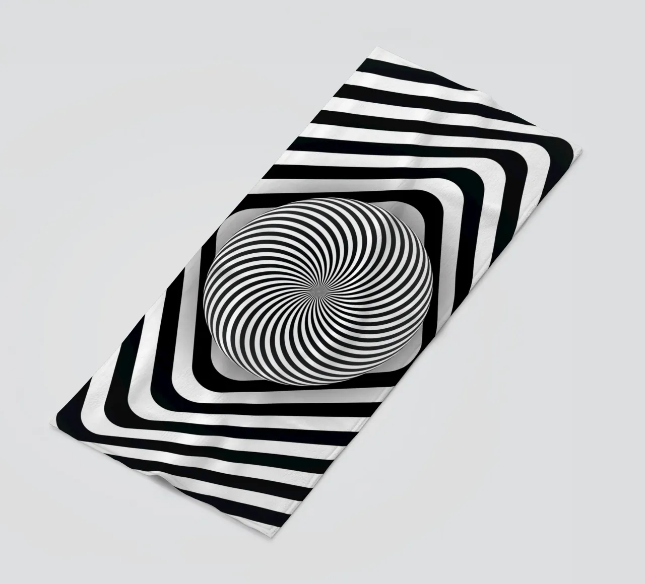 Optical illusion Modern Hypnotic beach towel by Whole©