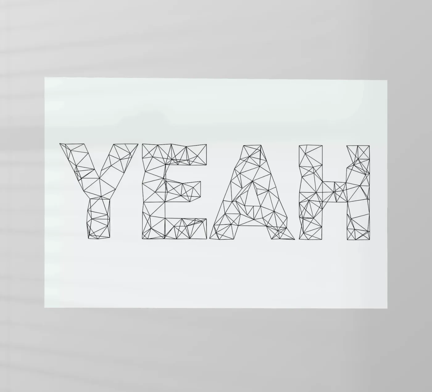 Yeah backlit folie van Studio Nahili