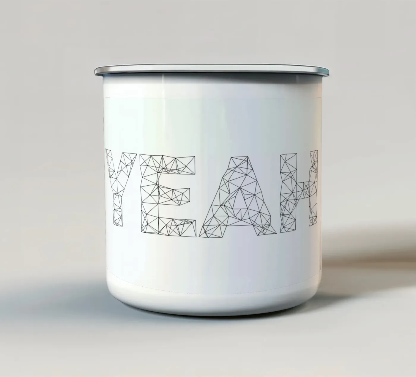 Yeah enamel mug by Studio Nahili