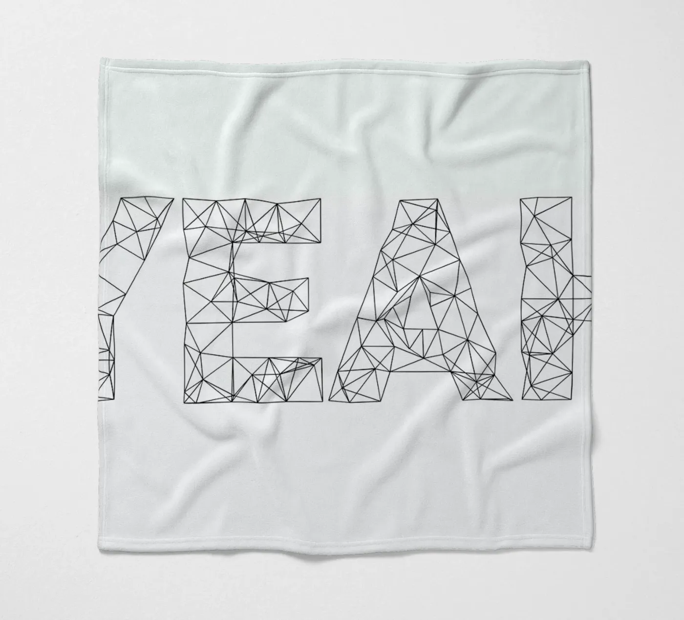 Yeah fleece blanket by Studio Nahili
