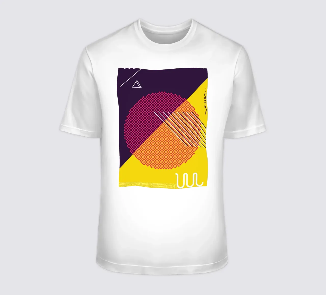 Retro Pop Art Geometrico Moderno t-shirt da Whole©