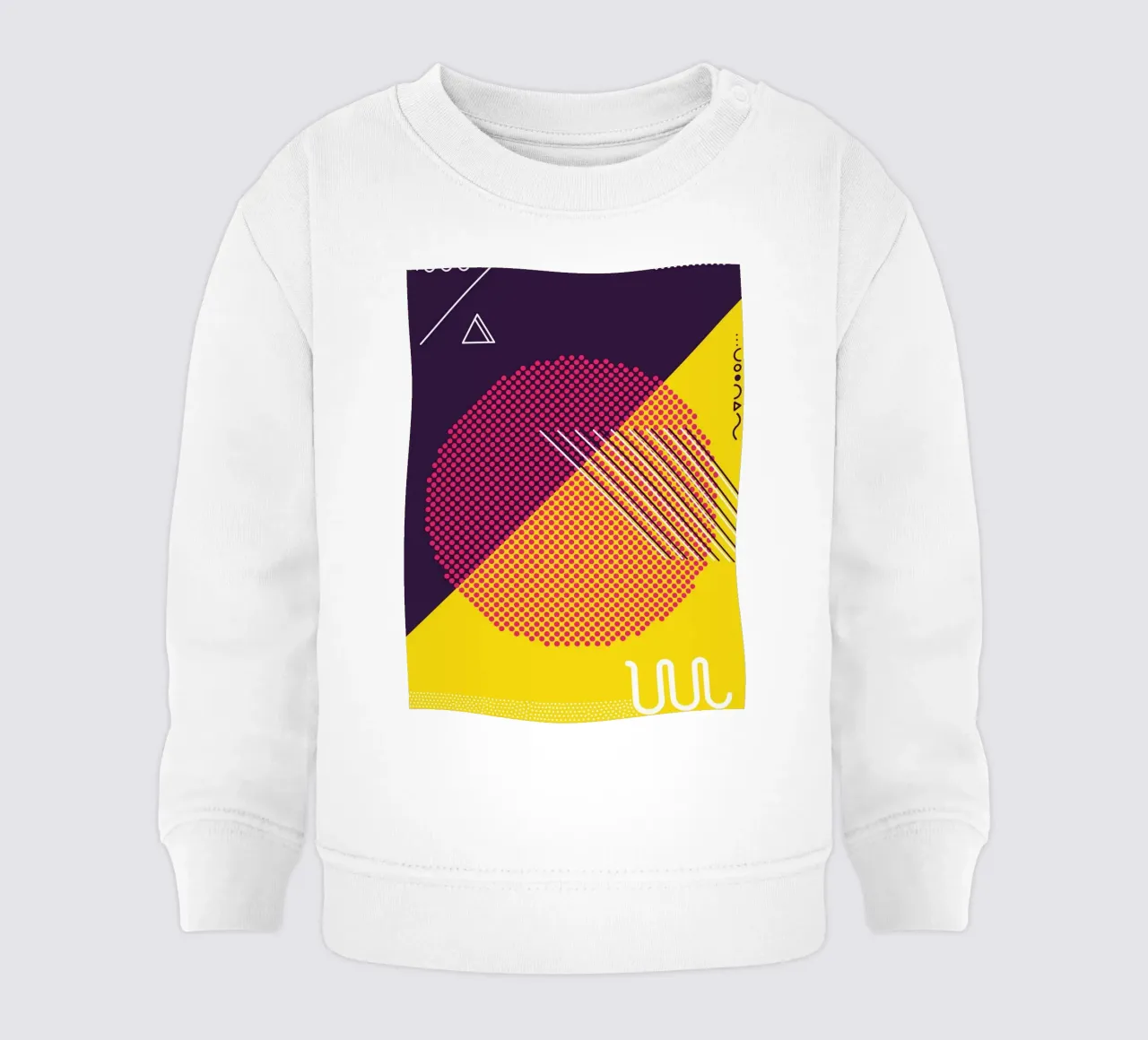 Retro Pop Art Geometrico Moderno felpa neonato da Whole©